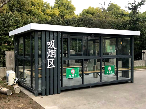 廠家吸煙室設(shè)計(jì)定制 玻璃吸煙亭
