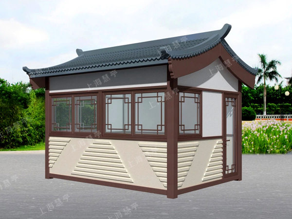 仿古崗?fù)ぶ惺绞圬浲?景區(qū)門(mén)衛(wèi)室 